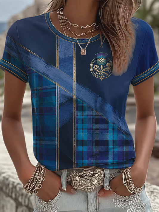 Women's Scotland Printed short-sleeved T-shirt