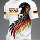 Men's German Football Fan Short Sleeves T-shirt