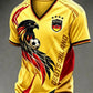 Men's Germany Football Fan Print V-neck T-shirt