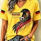 Women's Germany Football Fan Printed T-shirt