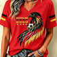 Women's Germany Football Fan Printed T-shirt