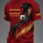 Men's German Football Fan Printed Waffle T-shirt
