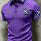 Men's Scotland Printed three buttons shoulder sleeve