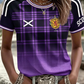 Women's UK Football Lover Scotland Printed round neck short sleeve T-shirt