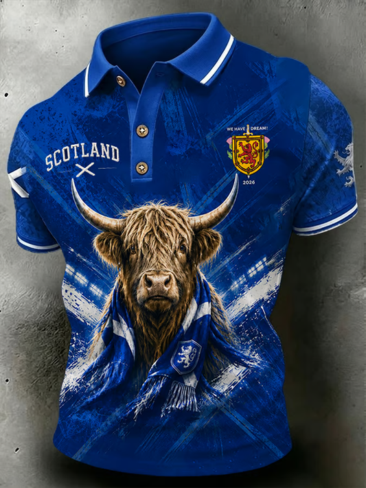 Men's Scotland Peinted polo shirt
