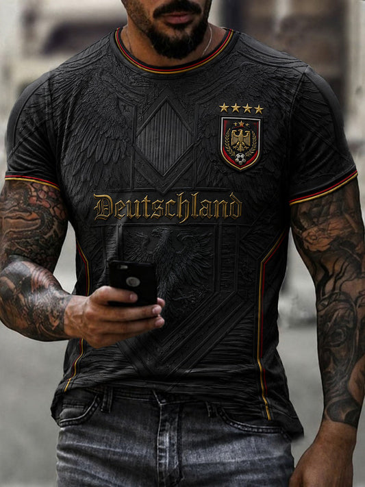Men's Germany Football Printed T-shirt