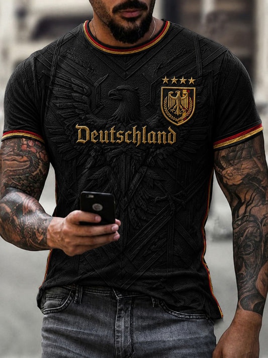Men's Germany Football Printed T-shirt