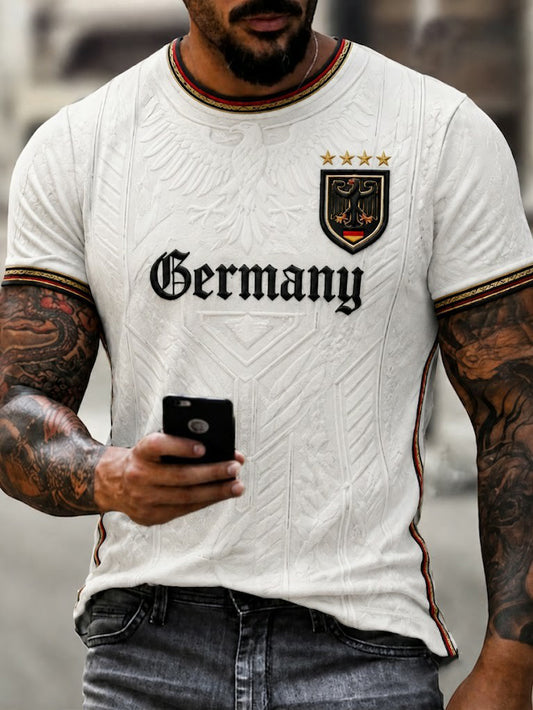 Men's Germany Football Printed T-shirt
