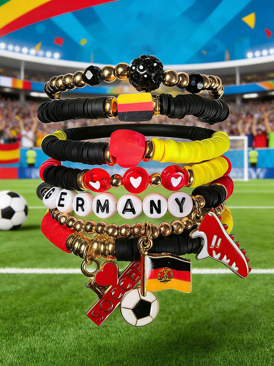 German Football Casual Bracelet Set