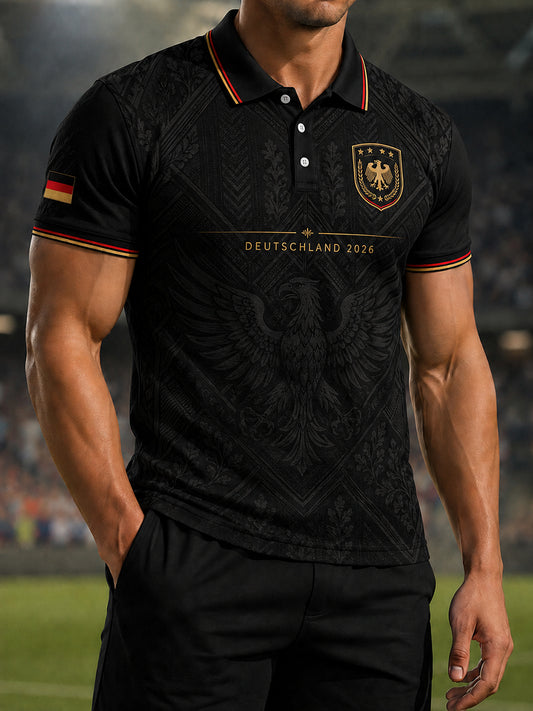 Men's German Football Fan Print Shirt
