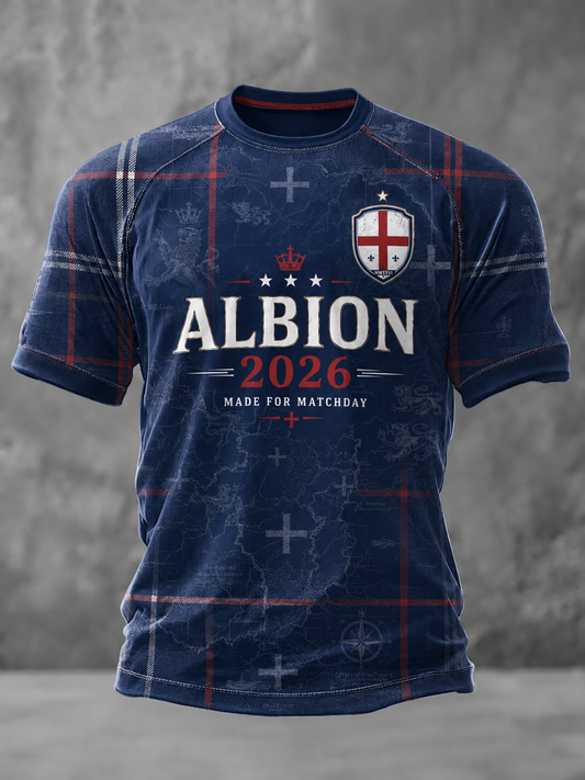 Men's UK Football Lover England Printed short sleeve t-shirt