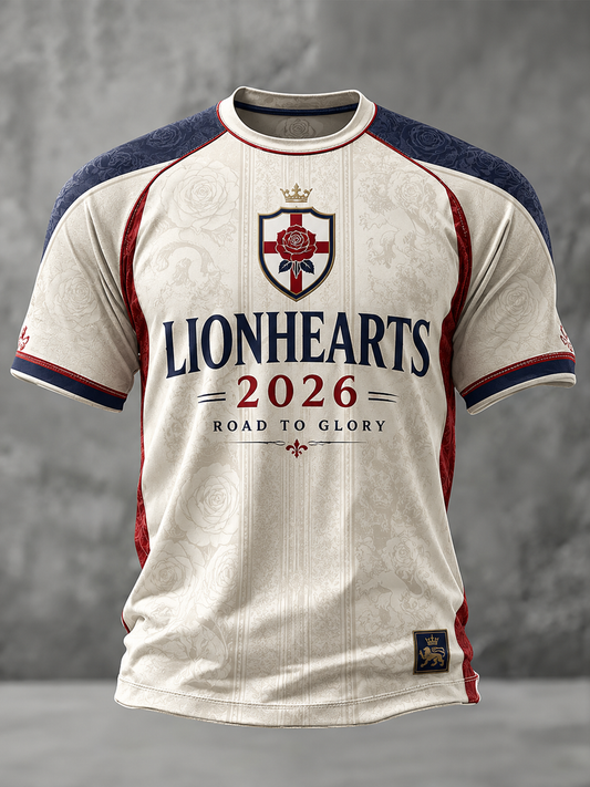 Men's UK Football Lover England Printed short sleeve t-shirt