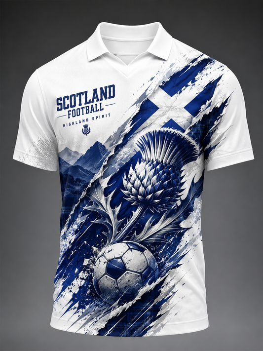 Men's UK Football Lover Scotland Printed short sleeves t-shirt
