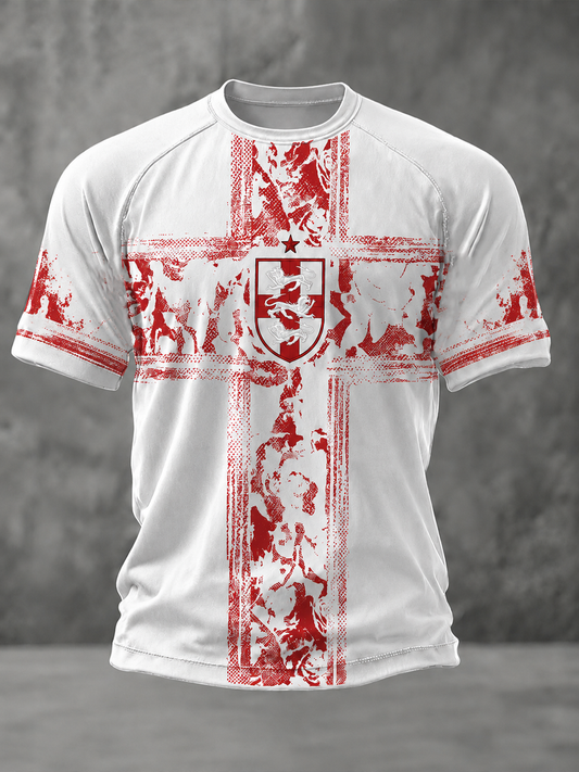 Men's UK Football Lover England Printed short sleeve t-shirt